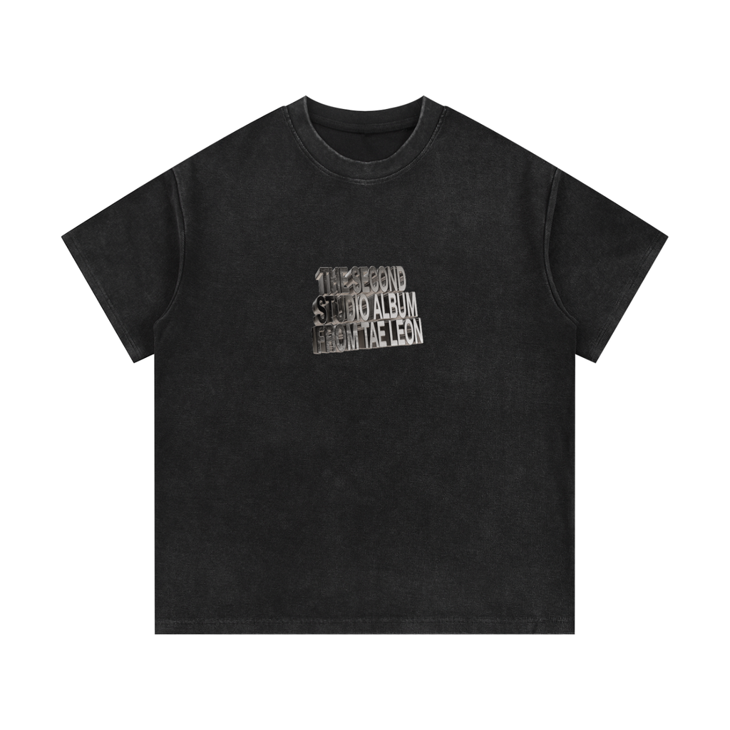 "Still Triune" Mineral Wash Waffle Knit T-Shirt